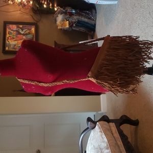 Lady Arya Brown Faux Suede Tassel Crossbody bag NWOT